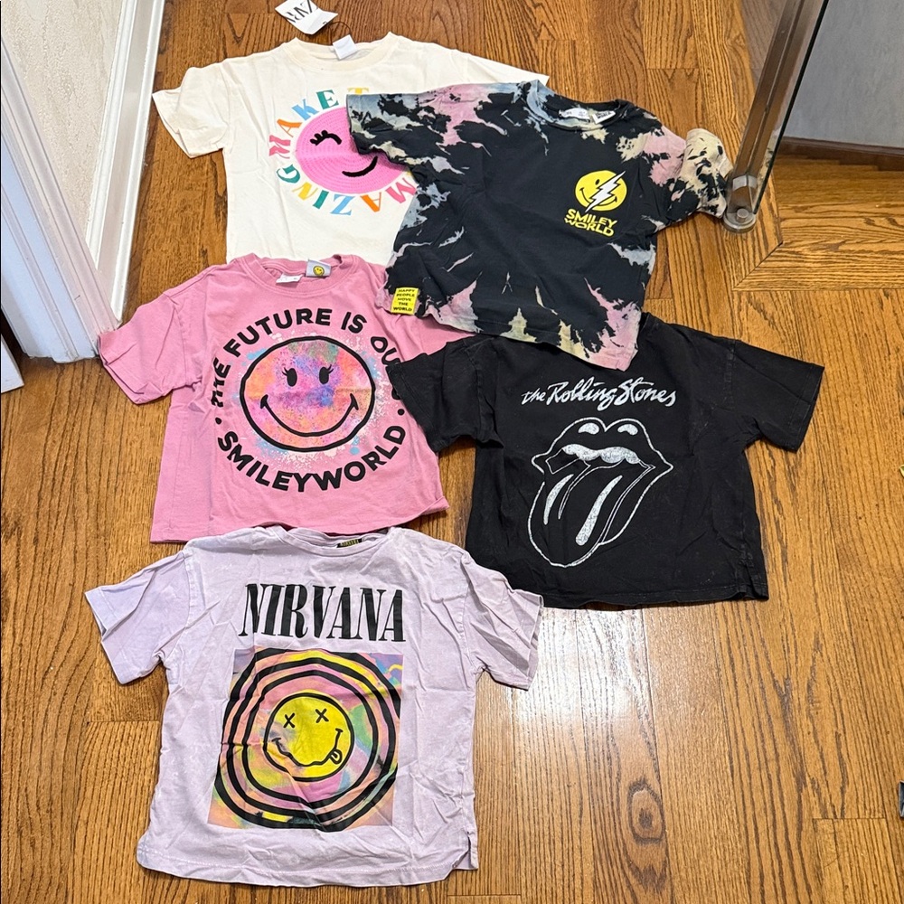 Set of 5 Zara Girls T-Shirts